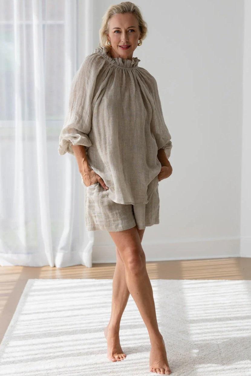 EADIE Lulu Reversible Top - Natural - Magpie Style