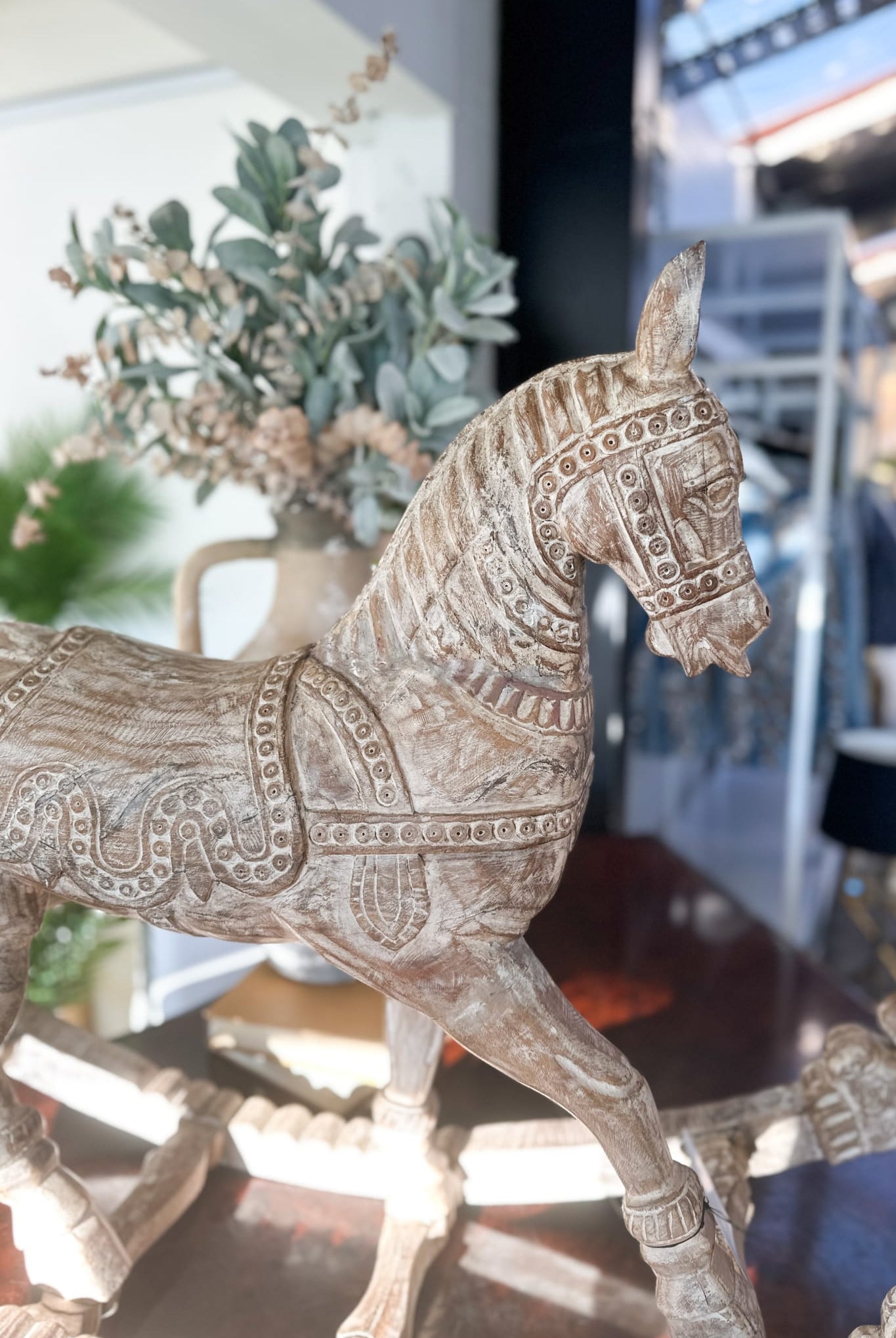 Original Wooden Rocking Horse - Magpie Style