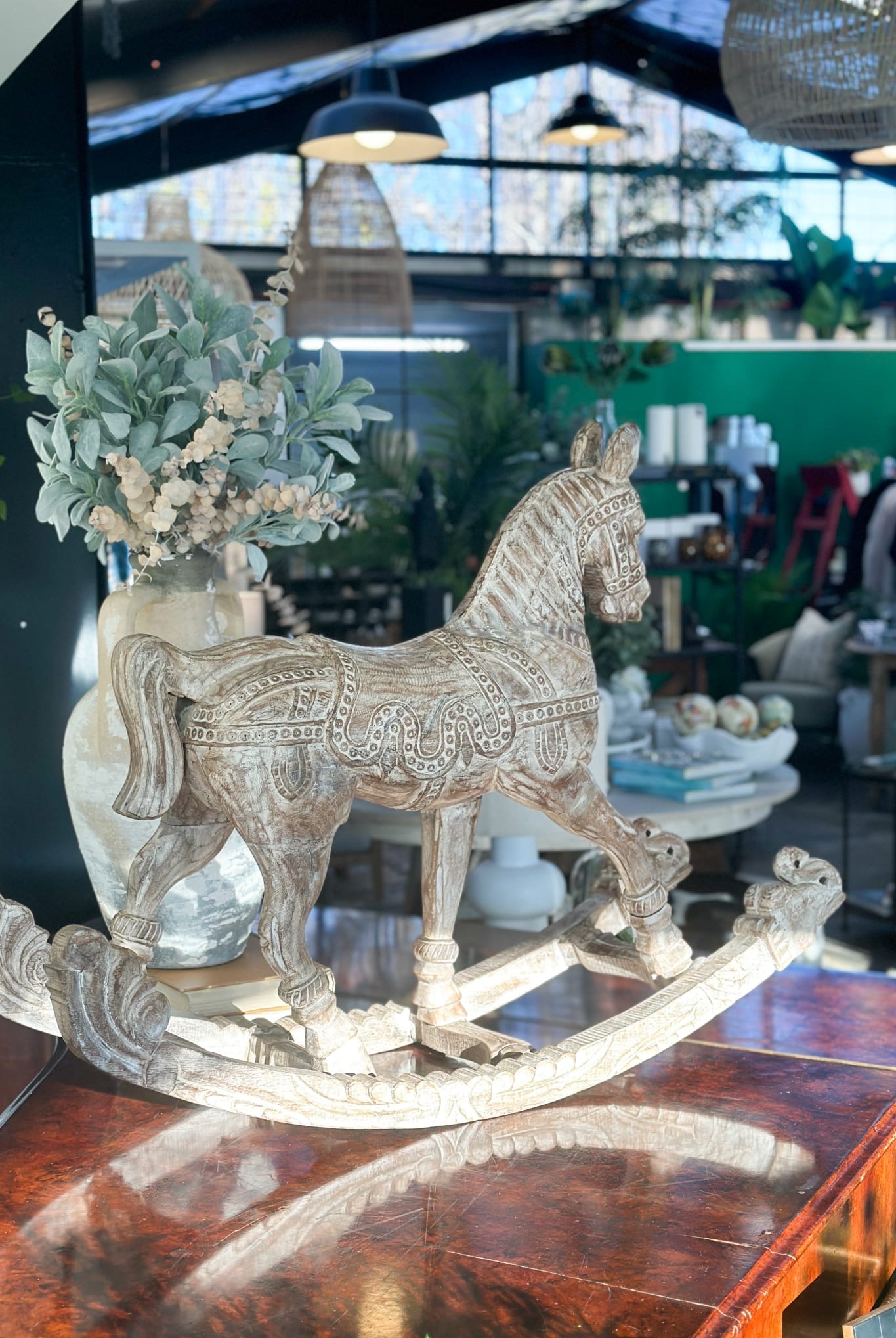 Original Wooden Rocking Horse - Magpie Style