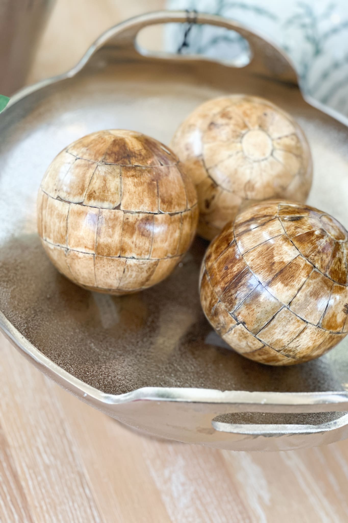 Bone Ball - 12cm - Antique Finish - Magpie Style