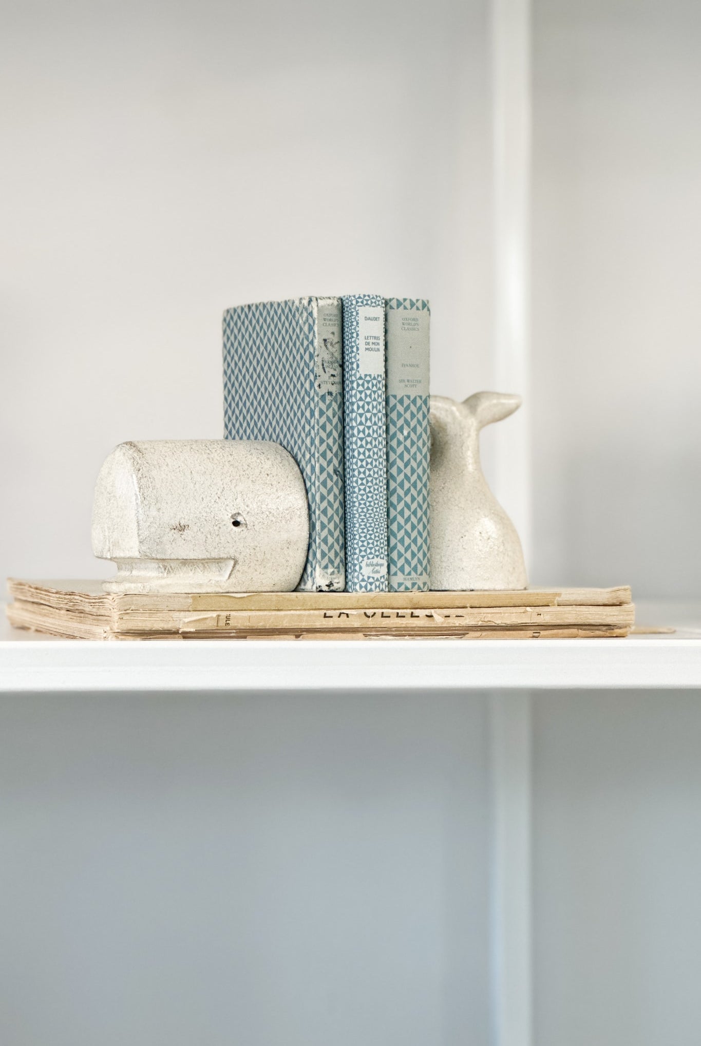 Moby Dick Bookends - Cast Iron - Magpie Style