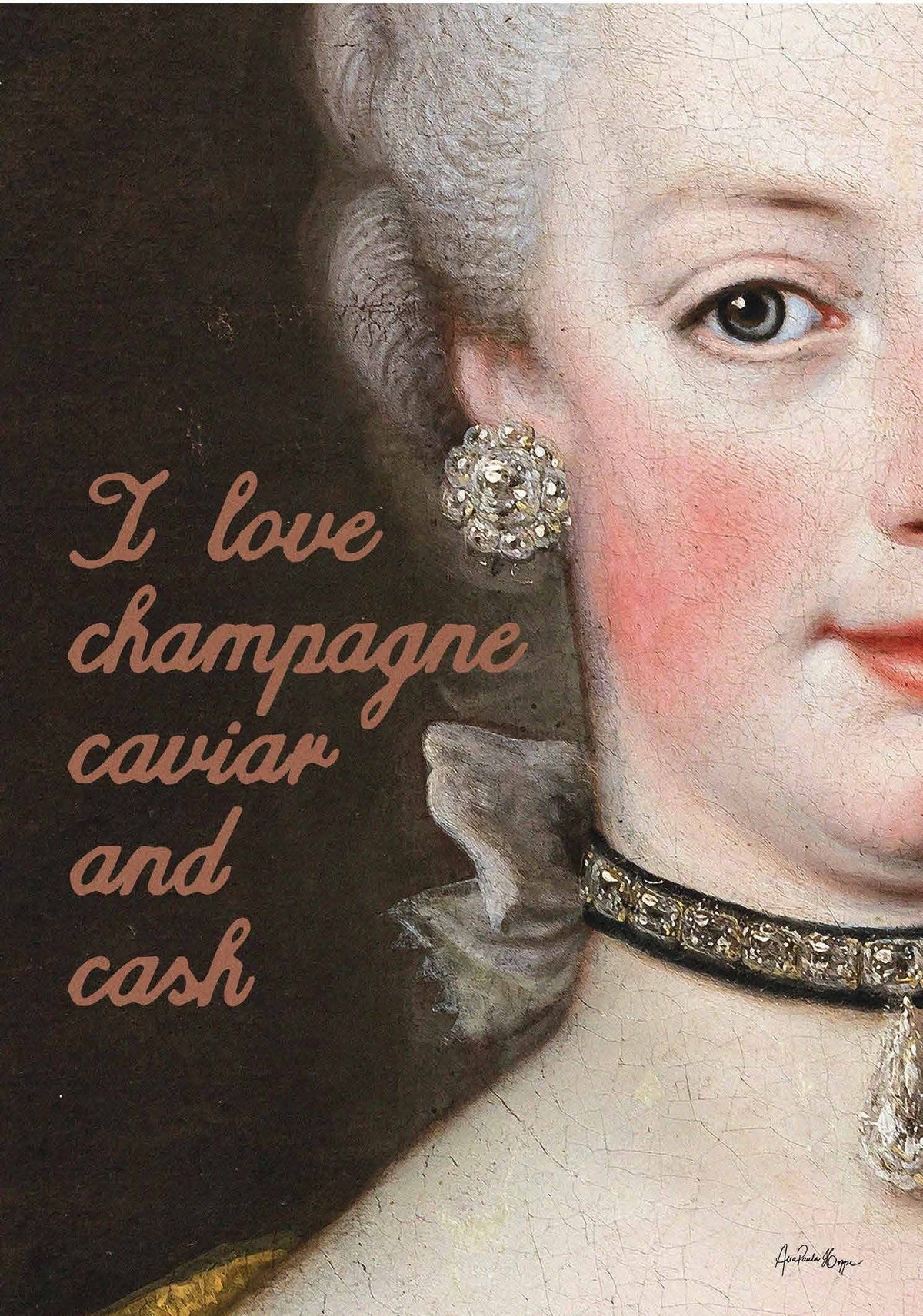 Card - Royal Caviar - original artwork