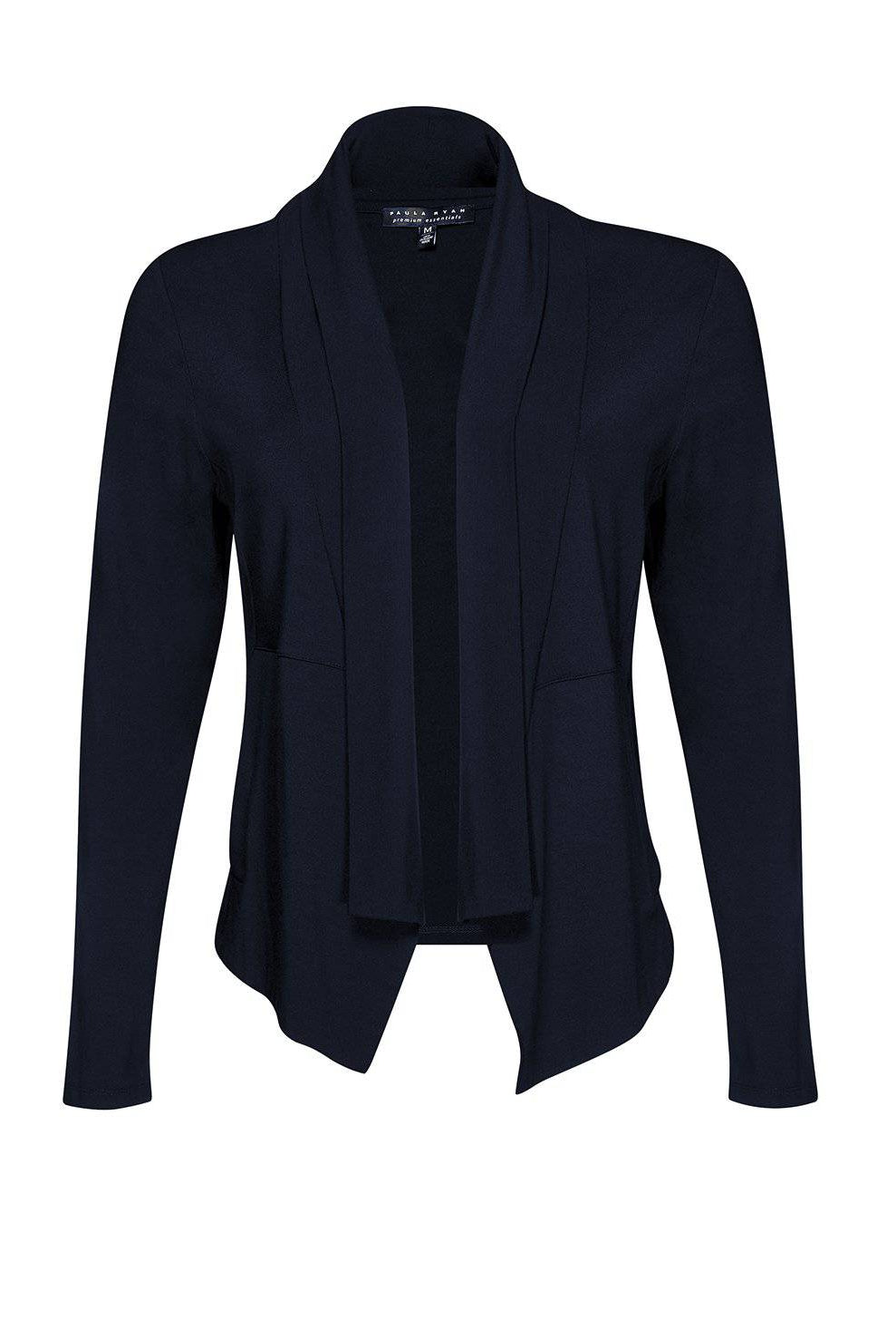 PAULA RYAN ESSENTIALS Soft Collar Cardigan - MicroModal - Paula Ryan