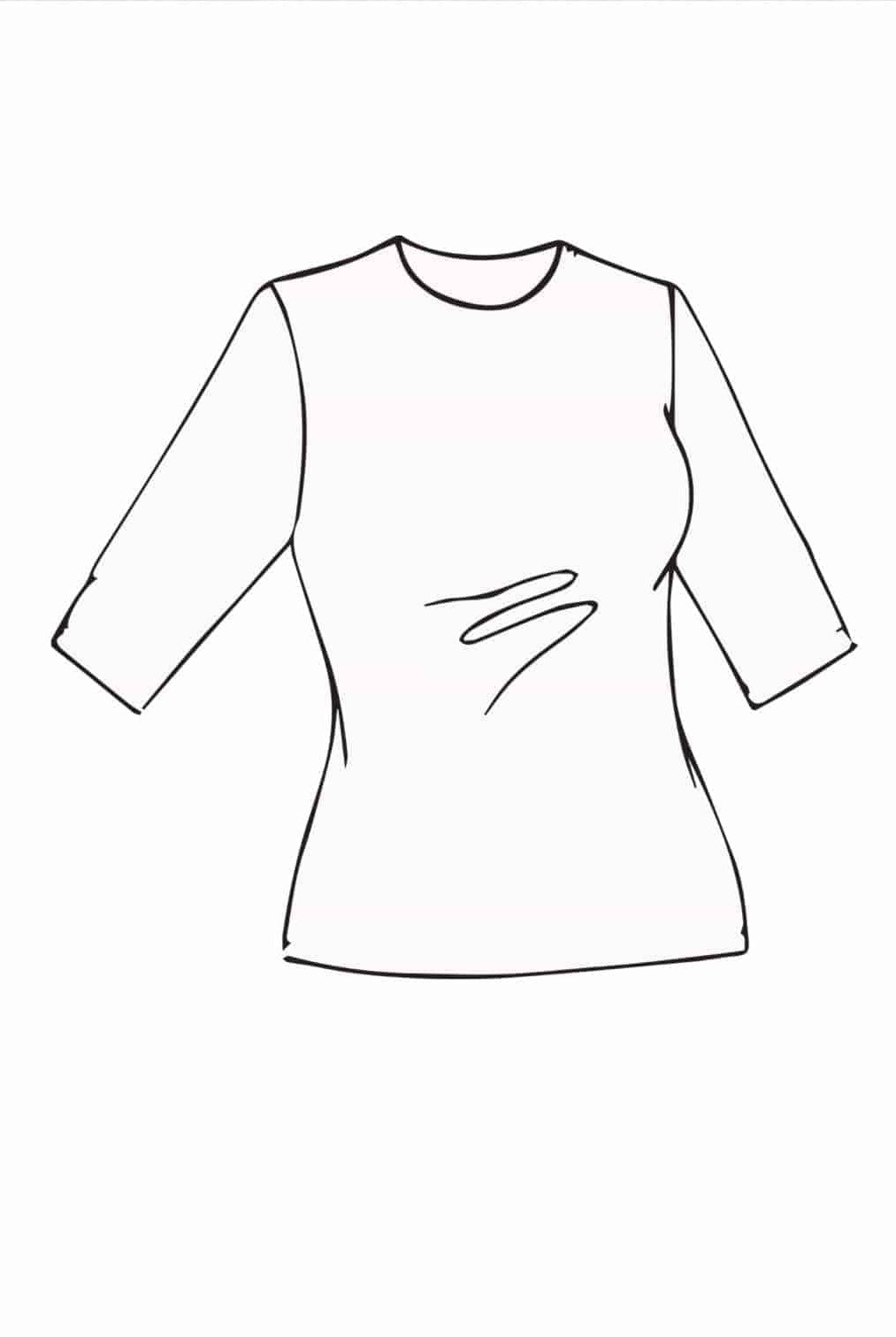 PAULA RYAN ESSENTIALS Slim Fit Half Sleeve Crew Neck - MicroModal - Paula Ryan