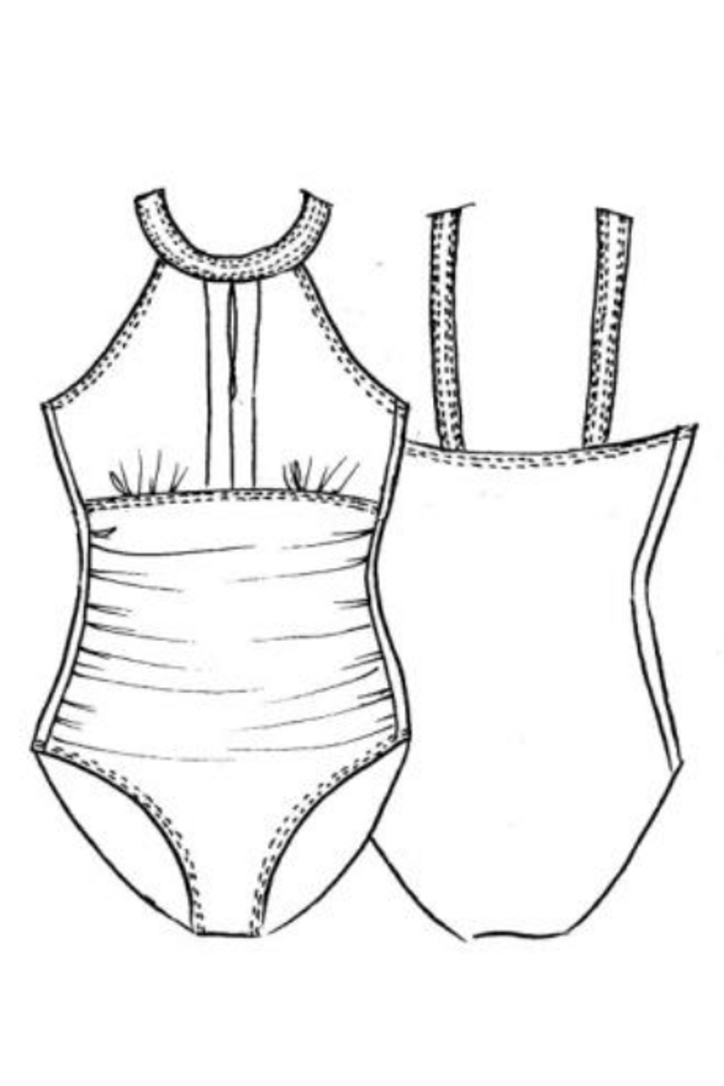 PAULA RYAN Zip Front Swimsuit - Paula Ryan