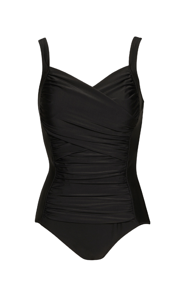 PAULA RYAN Crossover Ruched Swimsuit - Paula Ryan