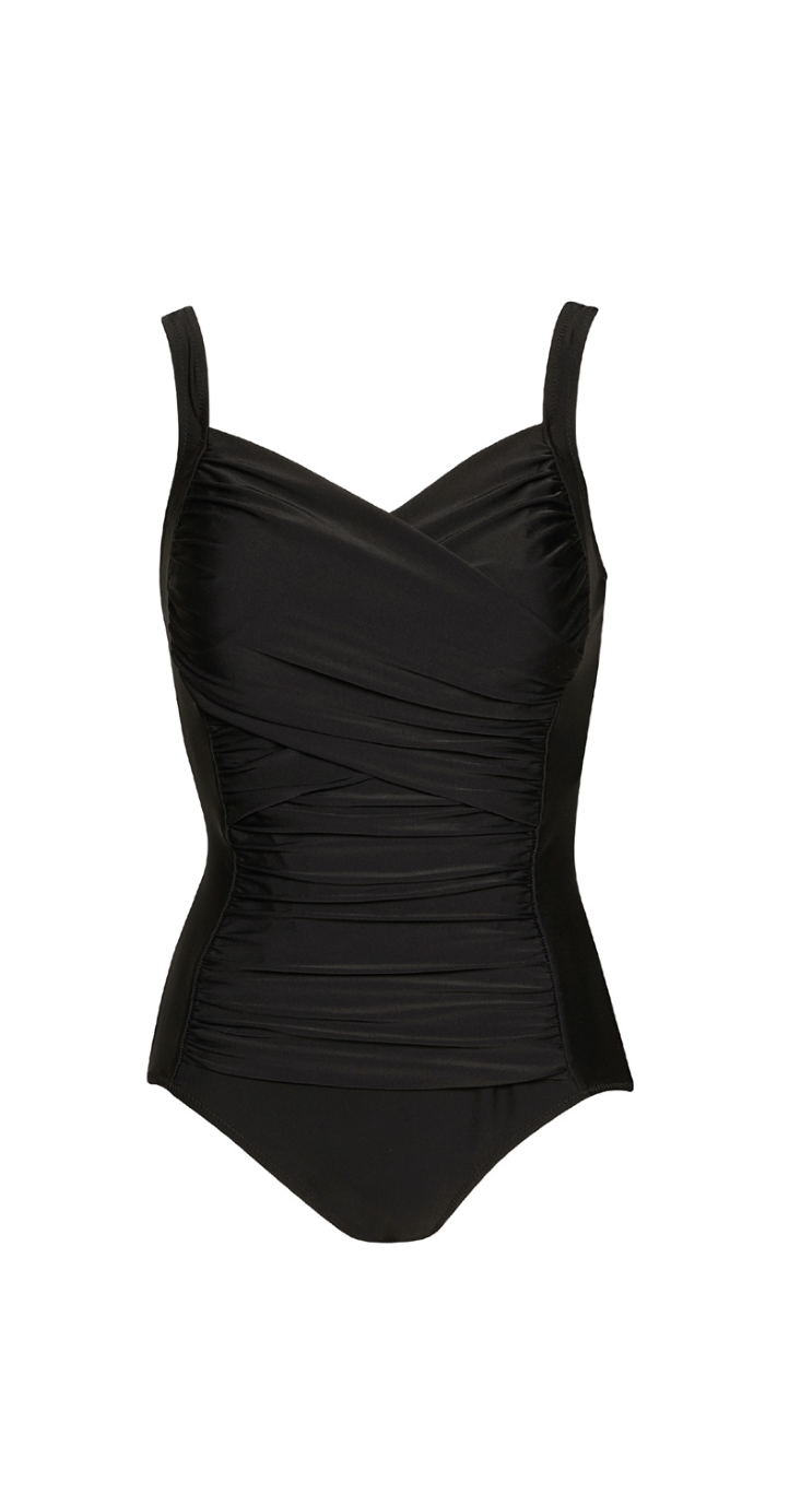 PAULA RYAN Crossover Ruched Swimsuit - Paula Ryan