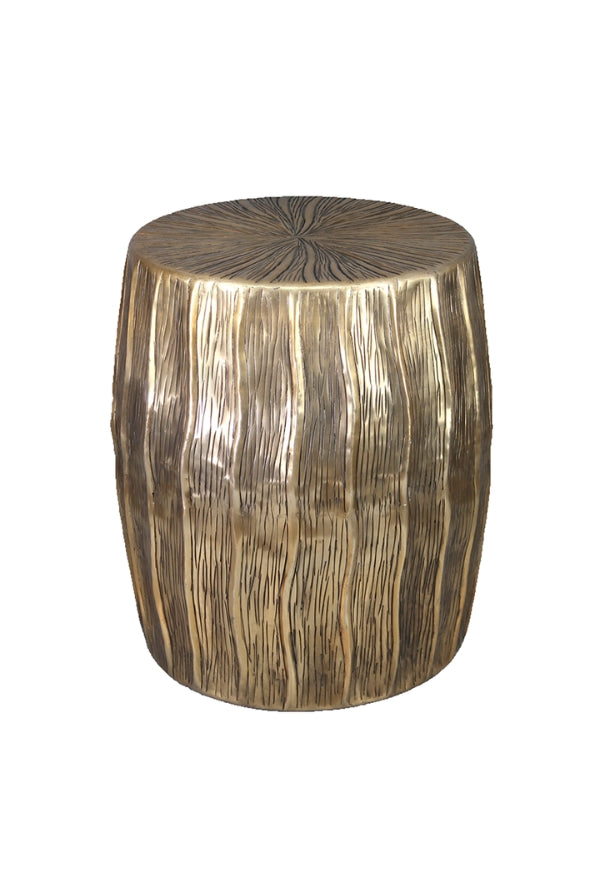 Aluminium Wave Stool - Antique Gold - Magpie Style