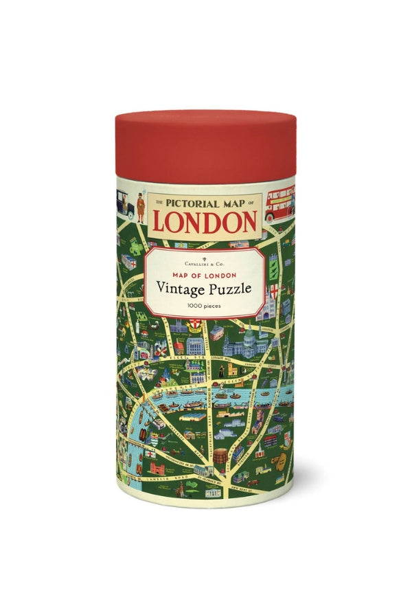 Cavallini & Co - Map Of London 1000 Piece Vintage Puzzle - Magpie Style