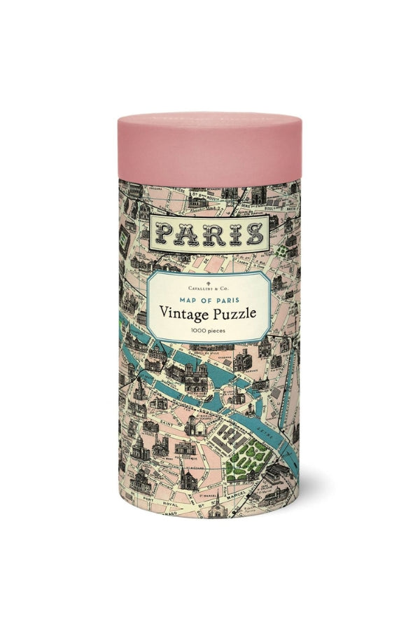 Cavallini & Co - Map Of Paris 1000 Piece Vintage Puzzle - Magpie Style