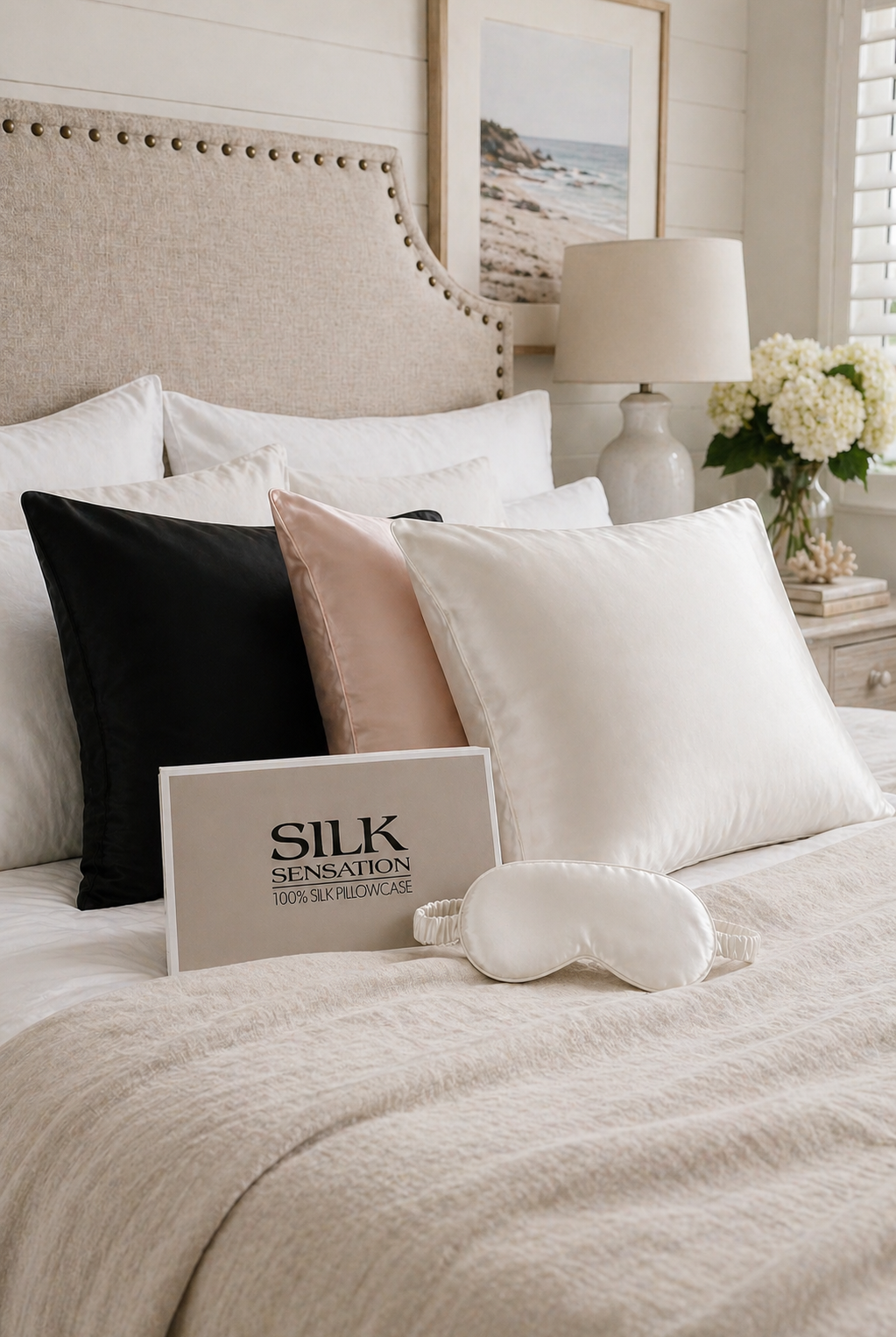 SILK SENSATION - Pillowcase - Ivory - Paula Ryan