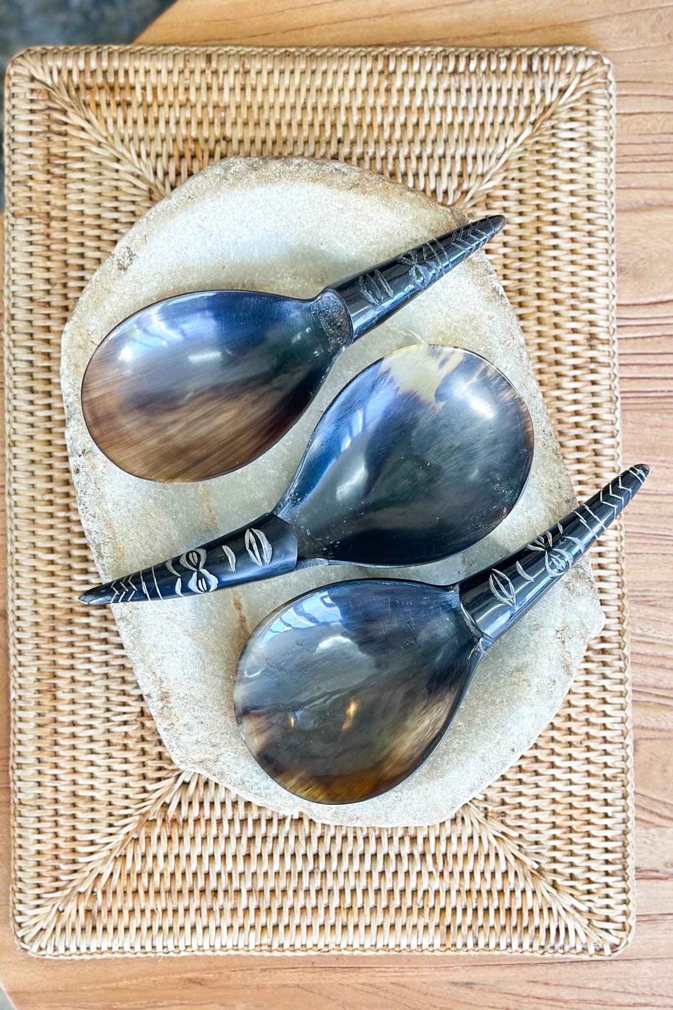 Horn Serving Spoon - Magpie Style