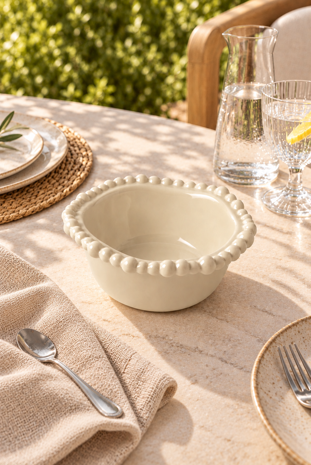 Sand Small Snack Bowl – Pearl Melamine - Magpie Style