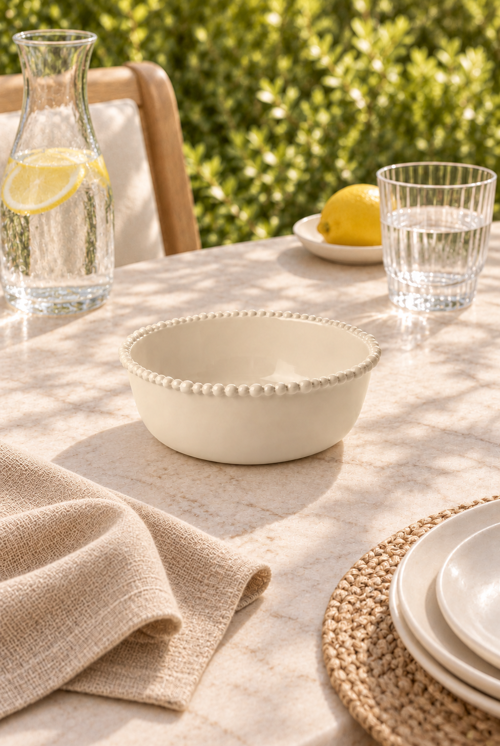 Sand Small Upright Bowl – Pearl Melamine - Magpie Style