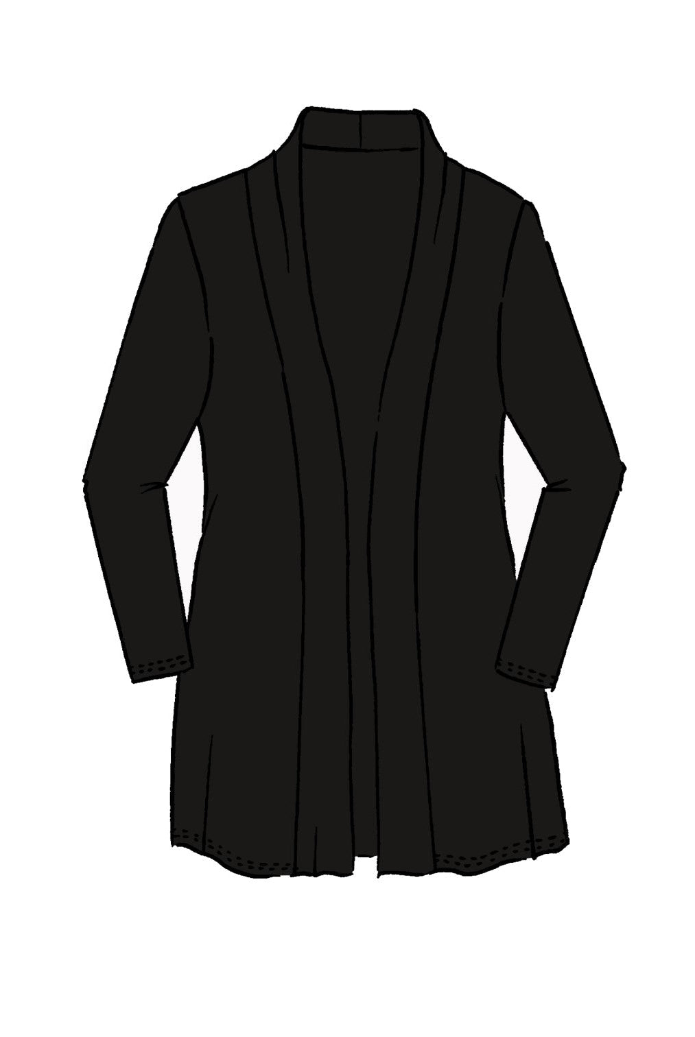 PAULA RYAN ESSENTIALS Edge To Edge Waisted Cardigan - MicroModal - Paula Ryan