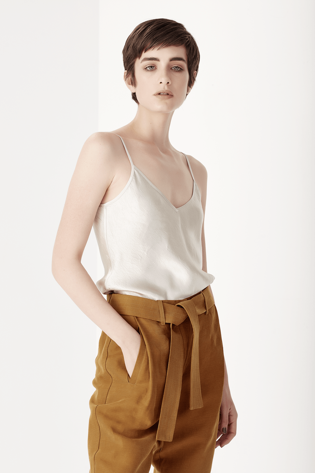 SHJARK Corsica Cami - Stone - Magpie Style