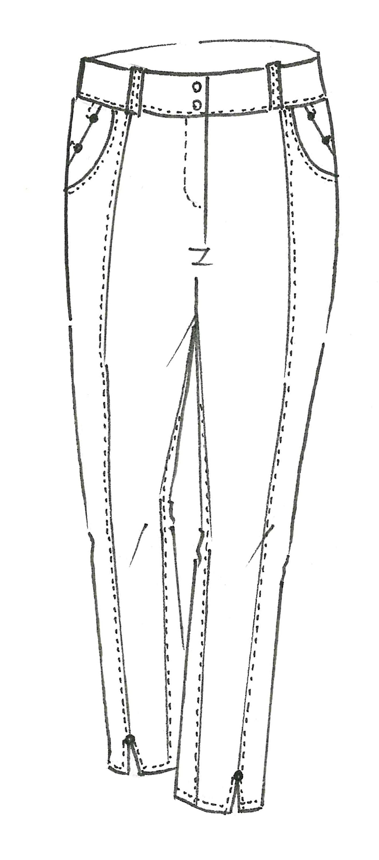 PAULA RYAN Panelled Crop Jean - White - Paula Ryan