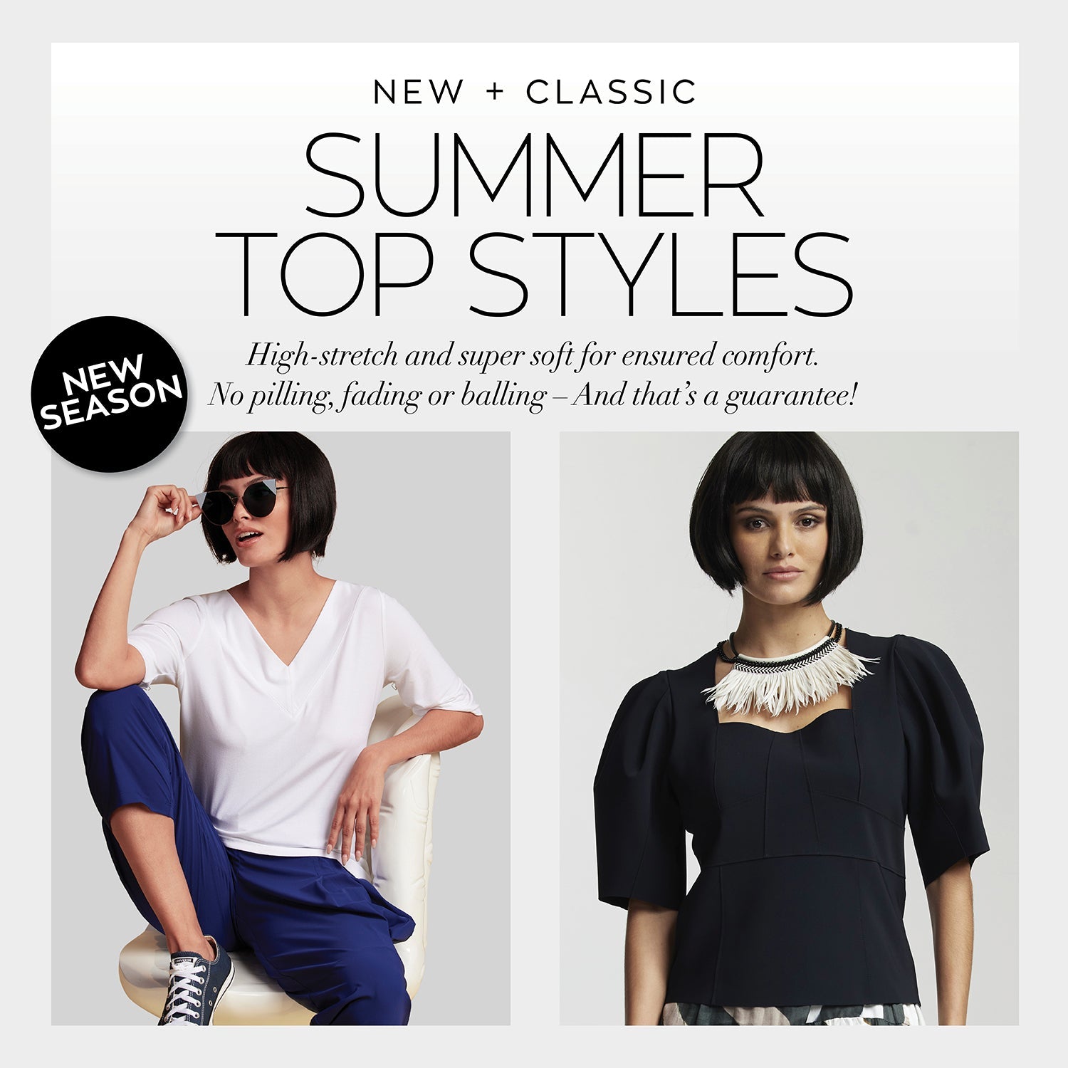New PAULA RYAN Summer Top Shapes