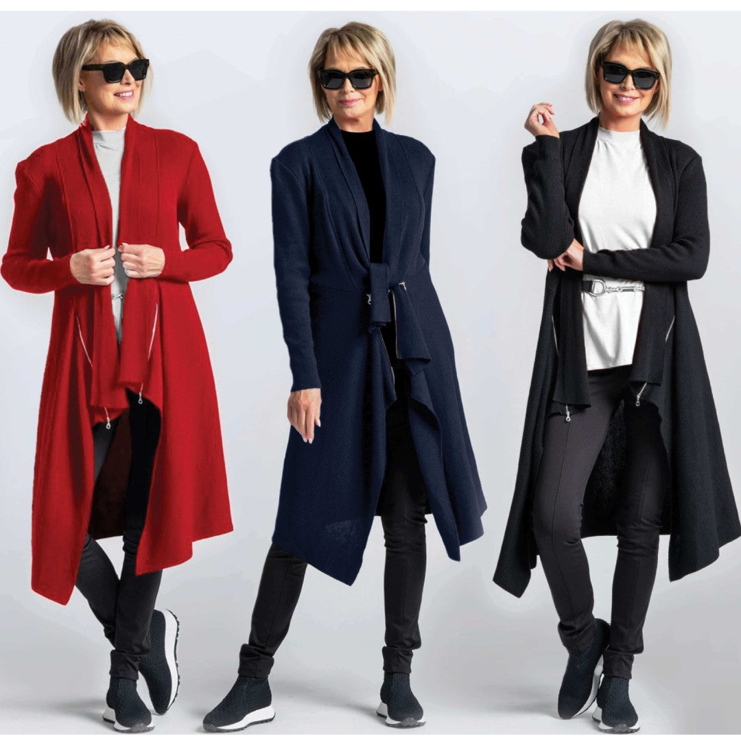 Its Back!! The Merino Zipped Front Cardigan!