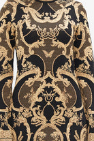 CAMILLA - Jacquard Turtle Neck Short Dress Magic in the Manuscripts - Magpie Style
