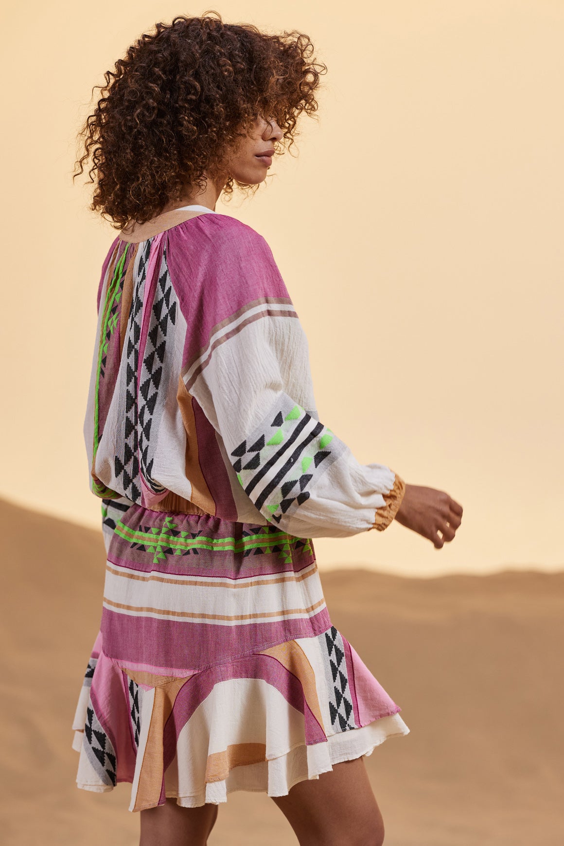 DEVOTION TWINS Natalia Skirt - Pink/Green - Magpie Style