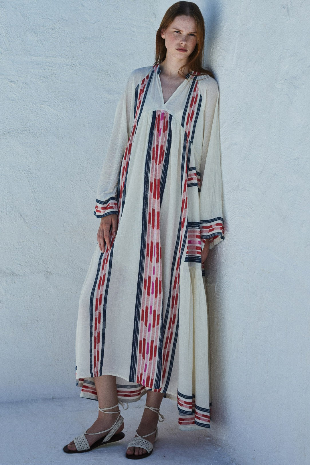 DEVOTION TWINS Power Long Dress - Navy/Red - Magpie Style