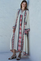 DEVOTION TWINS Power Long Dress - Navy/Red - Magpie Style