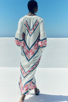 DEVOTION TWINS Beloved Long Dress - Navy/Red - Magpie Style