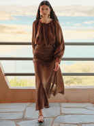 DEVOTION TWINS Petit Blouse - CHOCOLATE