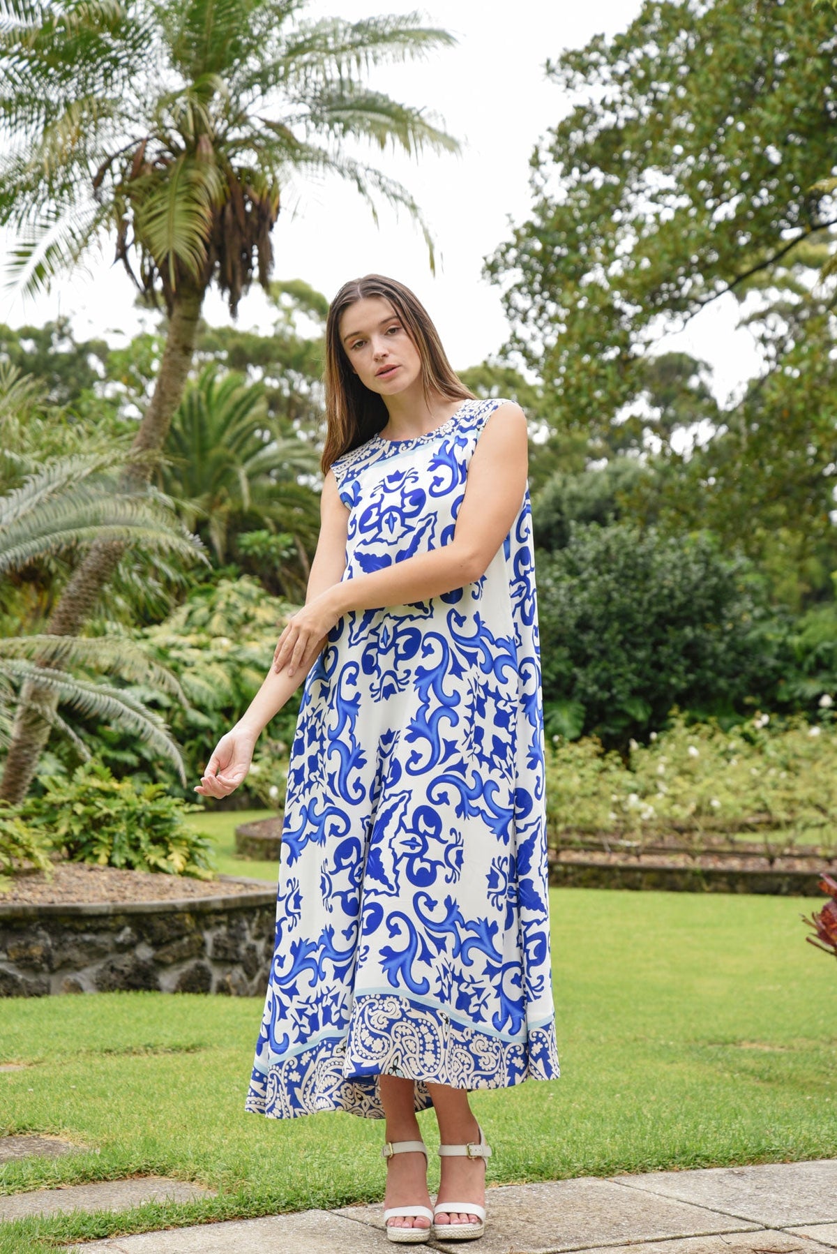 CURATE Smooth Ride Dress - Blue Tile