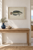 Bluefin fish study styled in a refined coastal interior