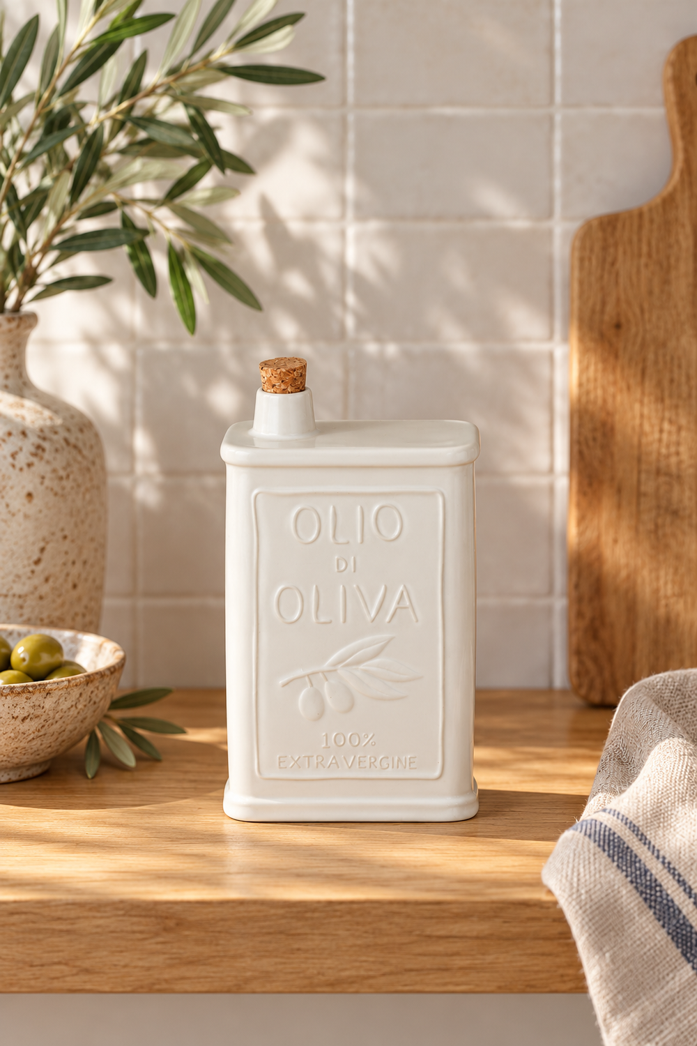 Ceramic Olive Oil Bottle