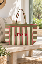 Grazie Recycled Large Tote styled in a sunlit coastal home; Coast to Coast ST3072