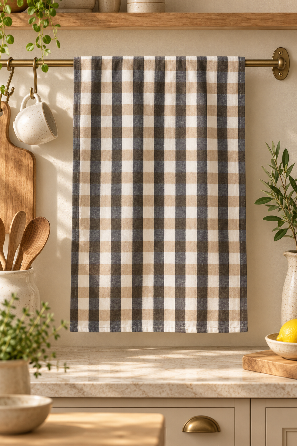 Kit Recycled Cotton Tea Towels - Striped Black