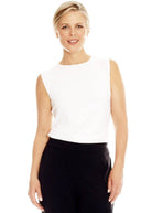 PAULA RYAN ESSENTIALS Slim Fit Sleeveless Crew Neck Top - MicroModal - Paula Ryan