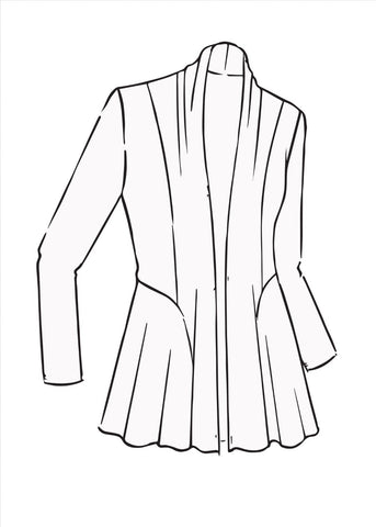 PAULA RYAN ESSENTIALS Easy Fit Panelled Cardigan - MicroModal - French Navy