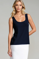 PAULA RYAN ESSENTIALS Easy Fit Singlet - Micromodal Navy - Paula Ryan