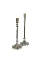 Nickel Taper Candle Holder - Large - Magpie Style