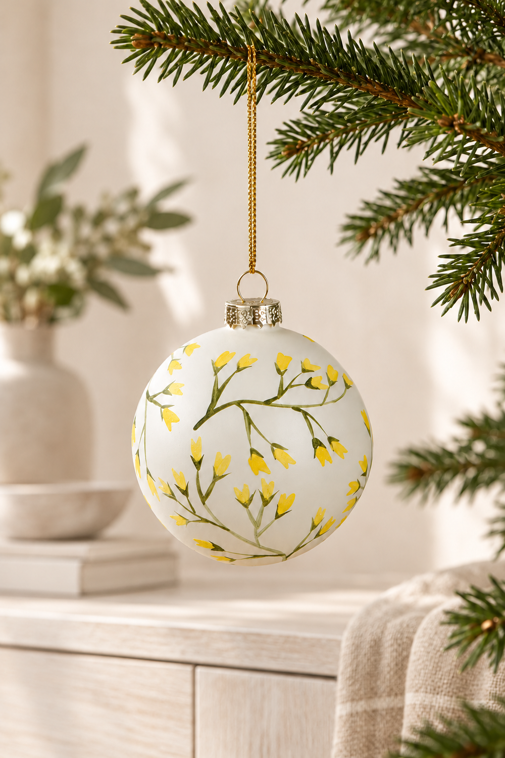 Glass Bauble - White