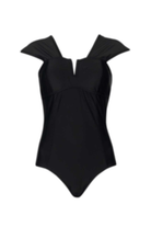 PAULA RYAN Mesh Shoulder Swimsuit - Paula Ryan