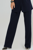 PAULA RYAN Tailored Pant - Microjersey Navy - Paula Ryan