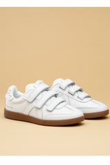 ASFVLT Elite Velcro Sneaker - White/Grey Tweed