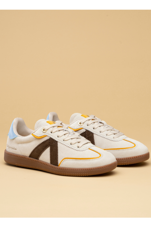 ASFVLT Elite Classic Sneaker - Creal/Brown/Mustard - Magpie Style