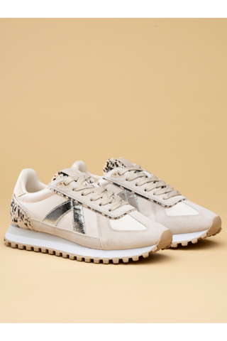 ASFVLT Gate Sneaker - Tan/Silver