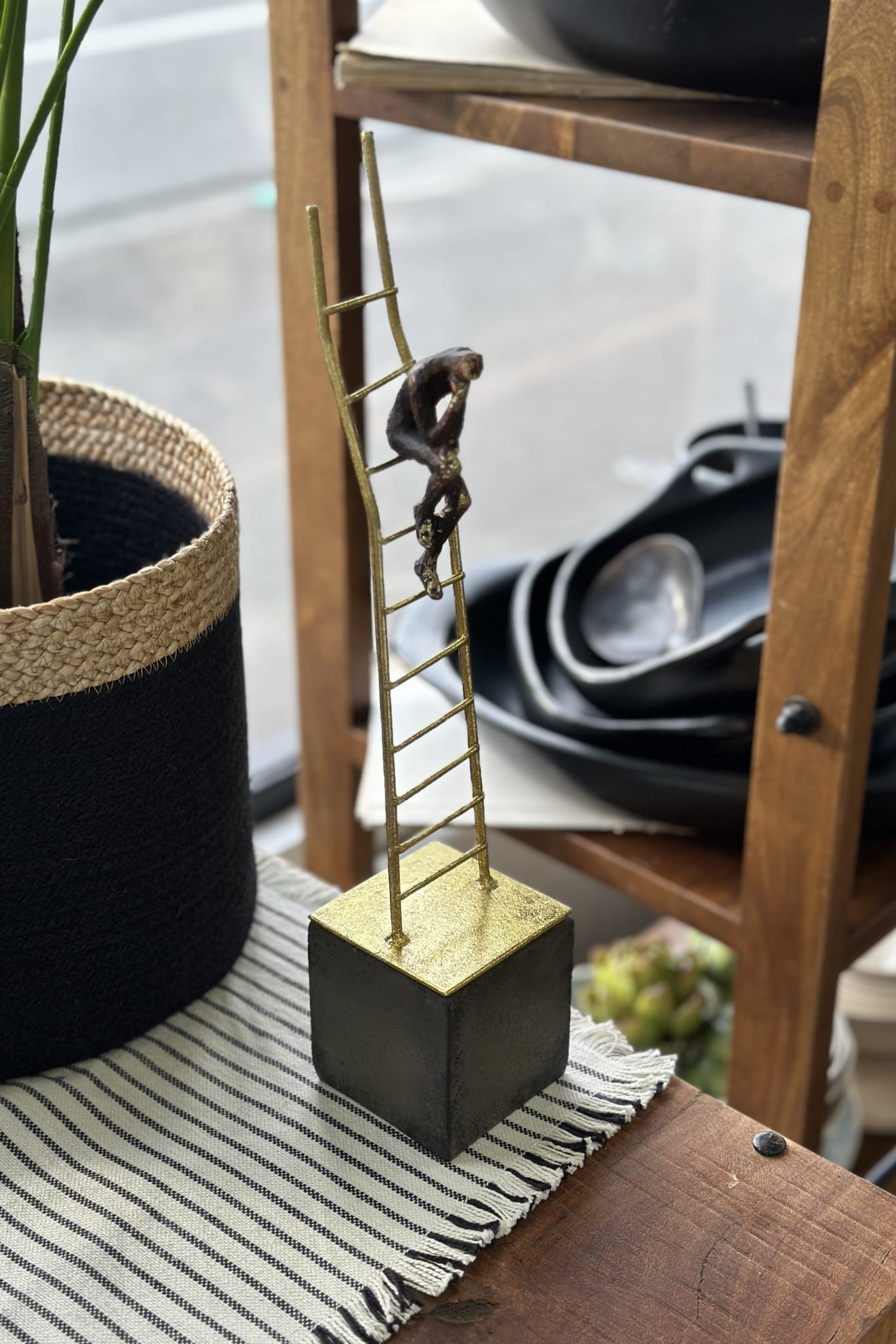 Man Sitting on Ladder - Magpie Style