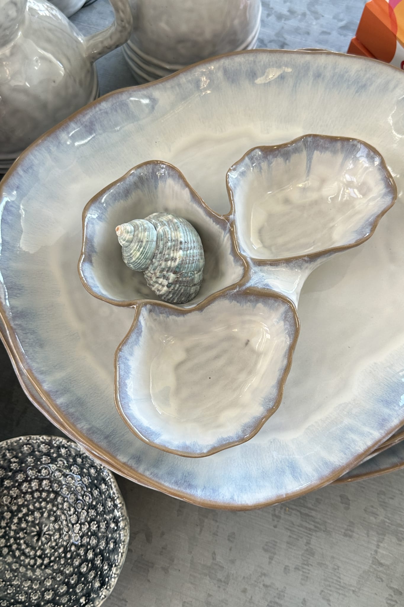 Rock Pool Glazed Ceramic Trio of Dishes - Magpie Style