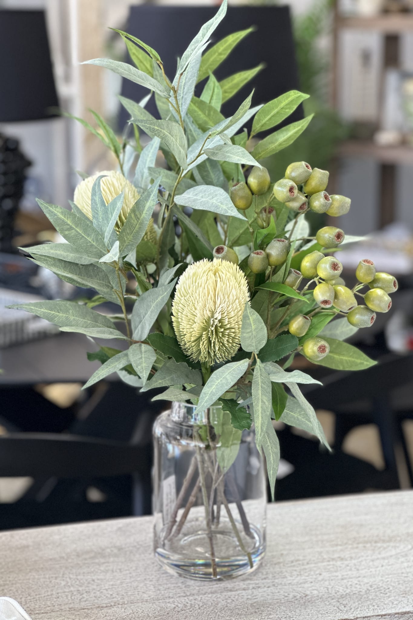 Native Banksia Gum Nut Mixed Flowers - Magpie Style