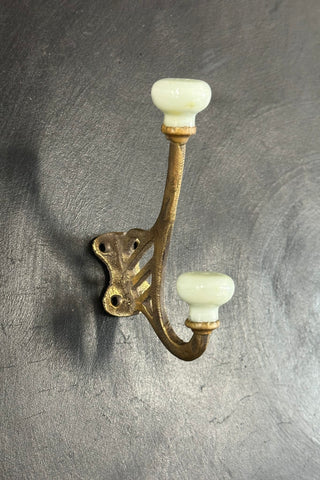 Ornate Brass Railway Hook
