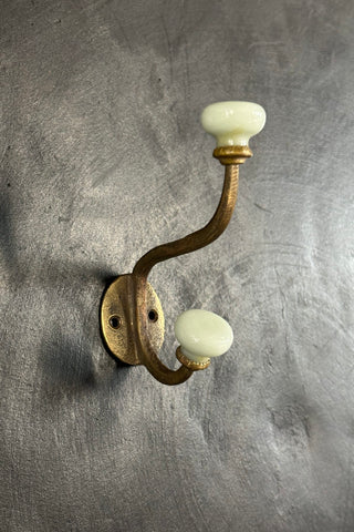 Concierge Brass Double Hook - Classic