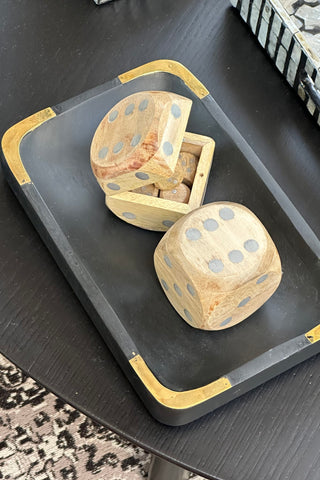 Lucky Dice 5pc Set incl Wooden Box and 5 Dice